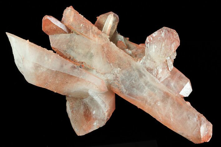 Natural Red Quartz Crystals - Morocco #70757